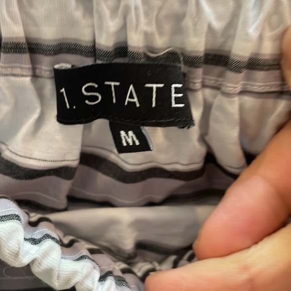 1 State Puff Sleeve Striped Top - Picture 5 of 8